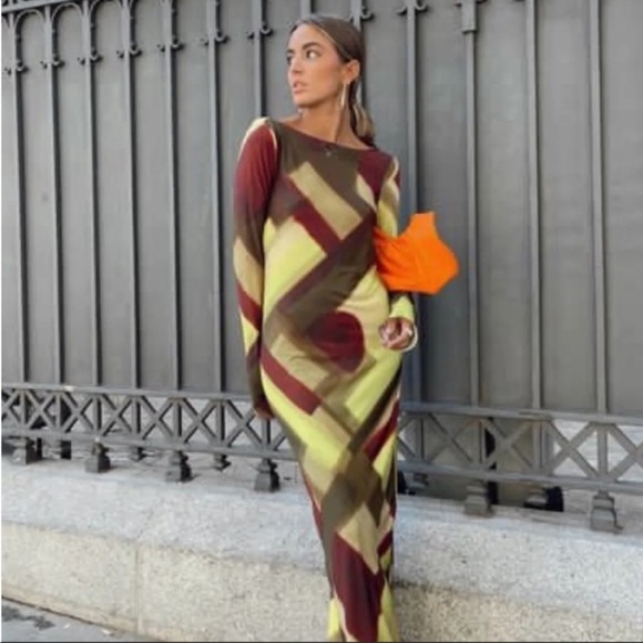 Zara Printed Dress NWT - Picture 8 of 8